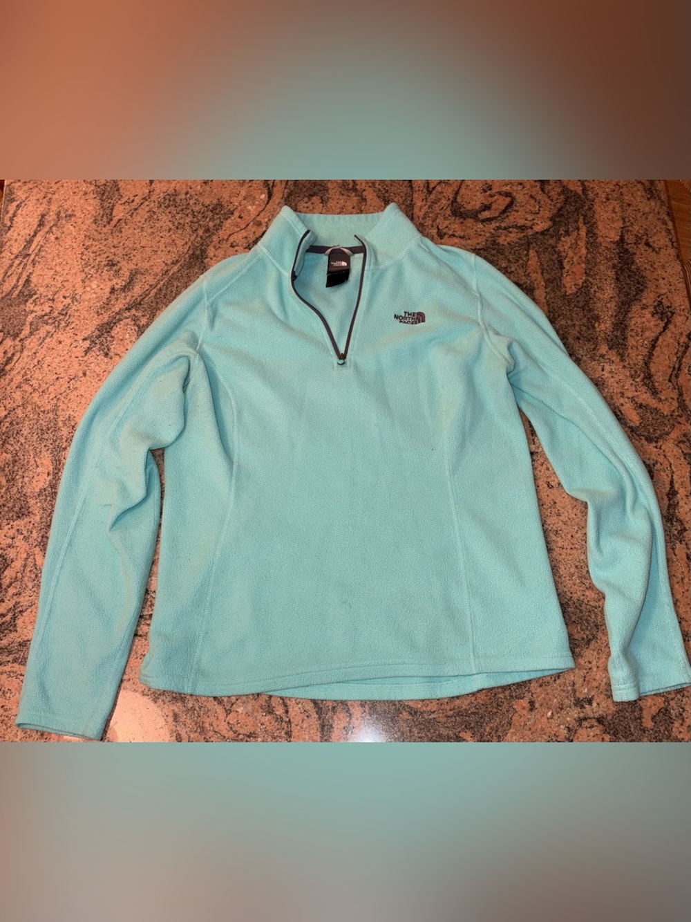 The North Face 1/4-Zip Fleece Pullover Aqua Teal